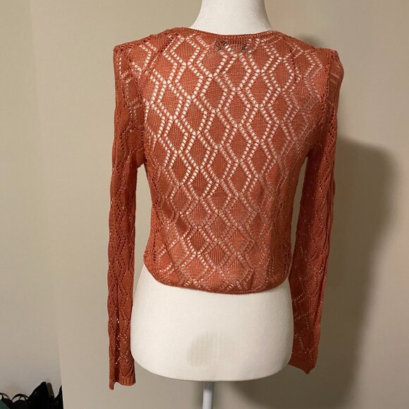 VINTAGE Worthington Shimmer Tie Front Cardigan - Picture 4 of 10